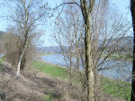 Die Weser, Blickrichtung Bodenwerder